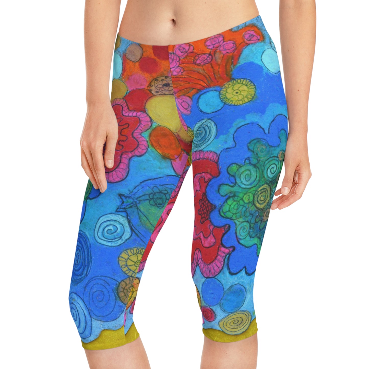 Coral - Capri Leggings