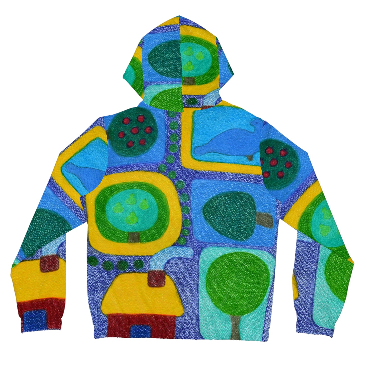 Spring Art Panels - Full-Zip Hoodie