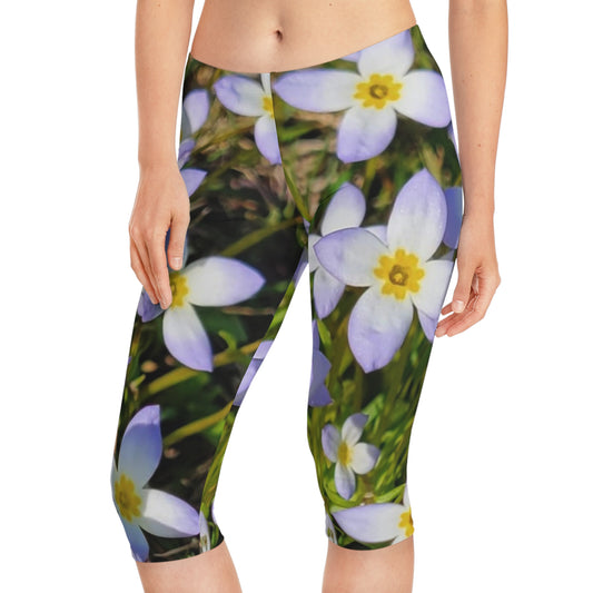 Fairy Flowers - Capri Leggings