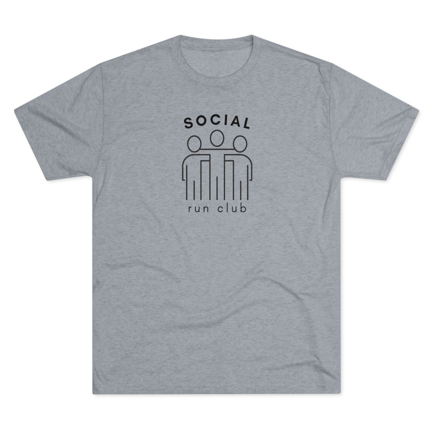 Social Run Club Unisex Tri-Blend Crew Tee