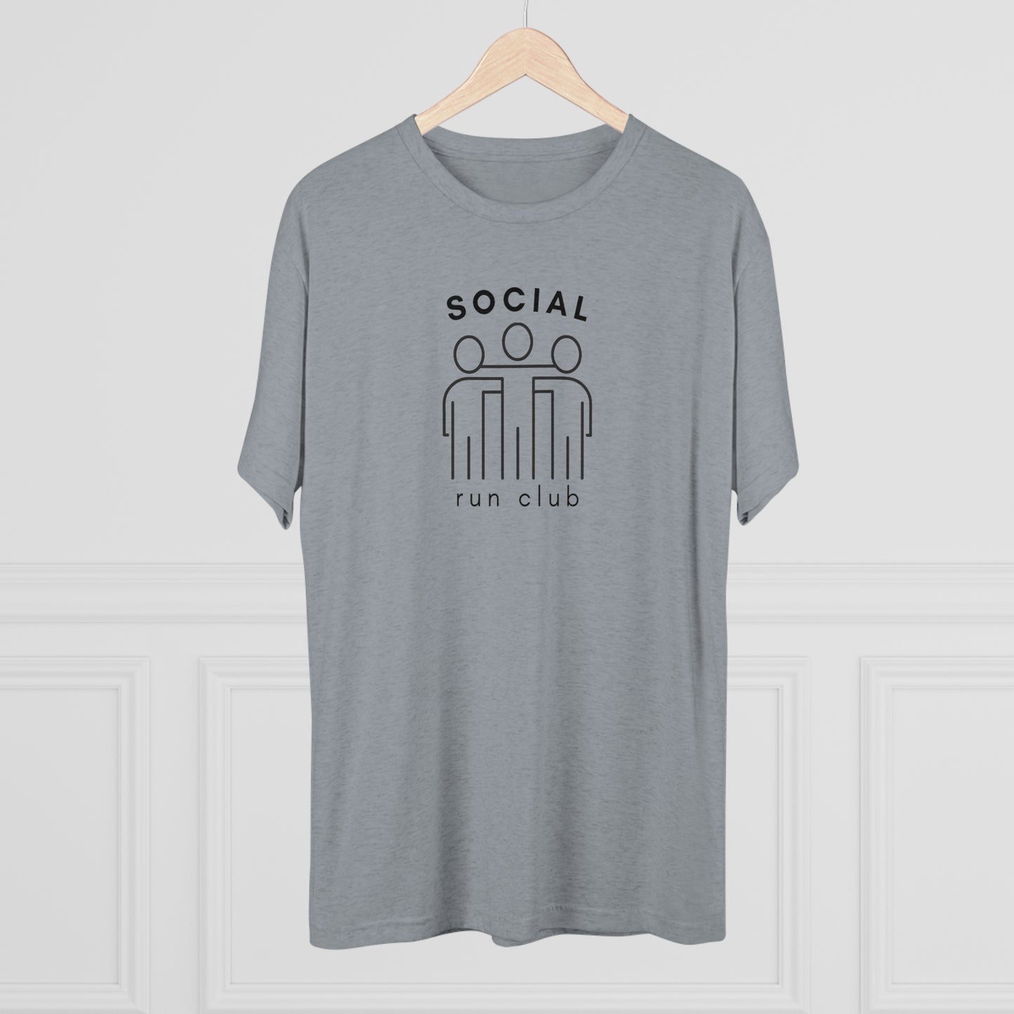 Social Run Club Unisex Tri-Blend Crew Tee