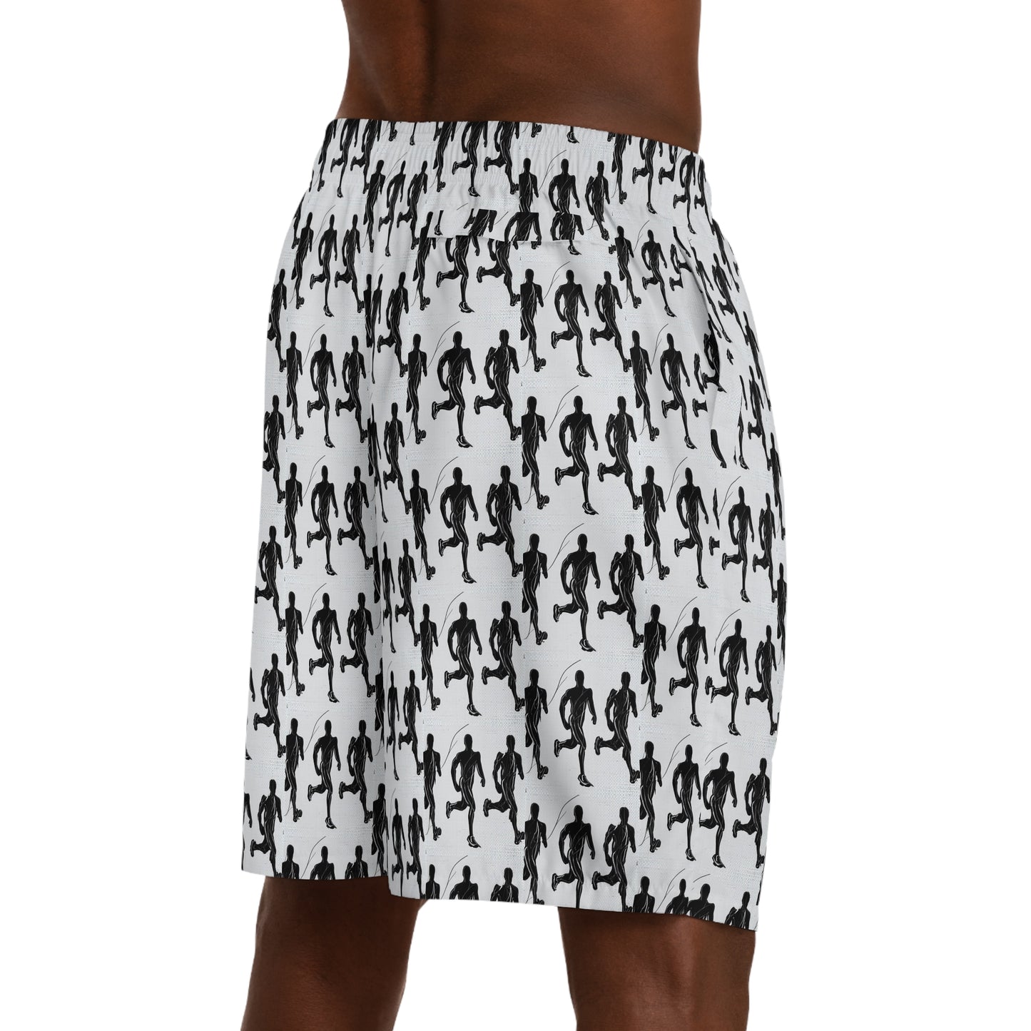 Running Men Pattern - Men's Jogger Shorts