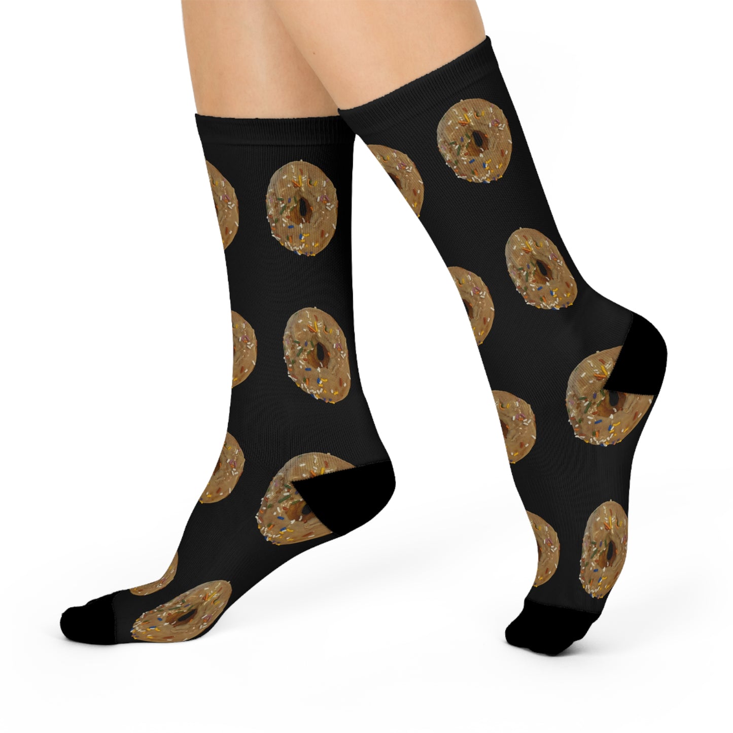Maple Donut - Cushioned Crew Socks - Unisex