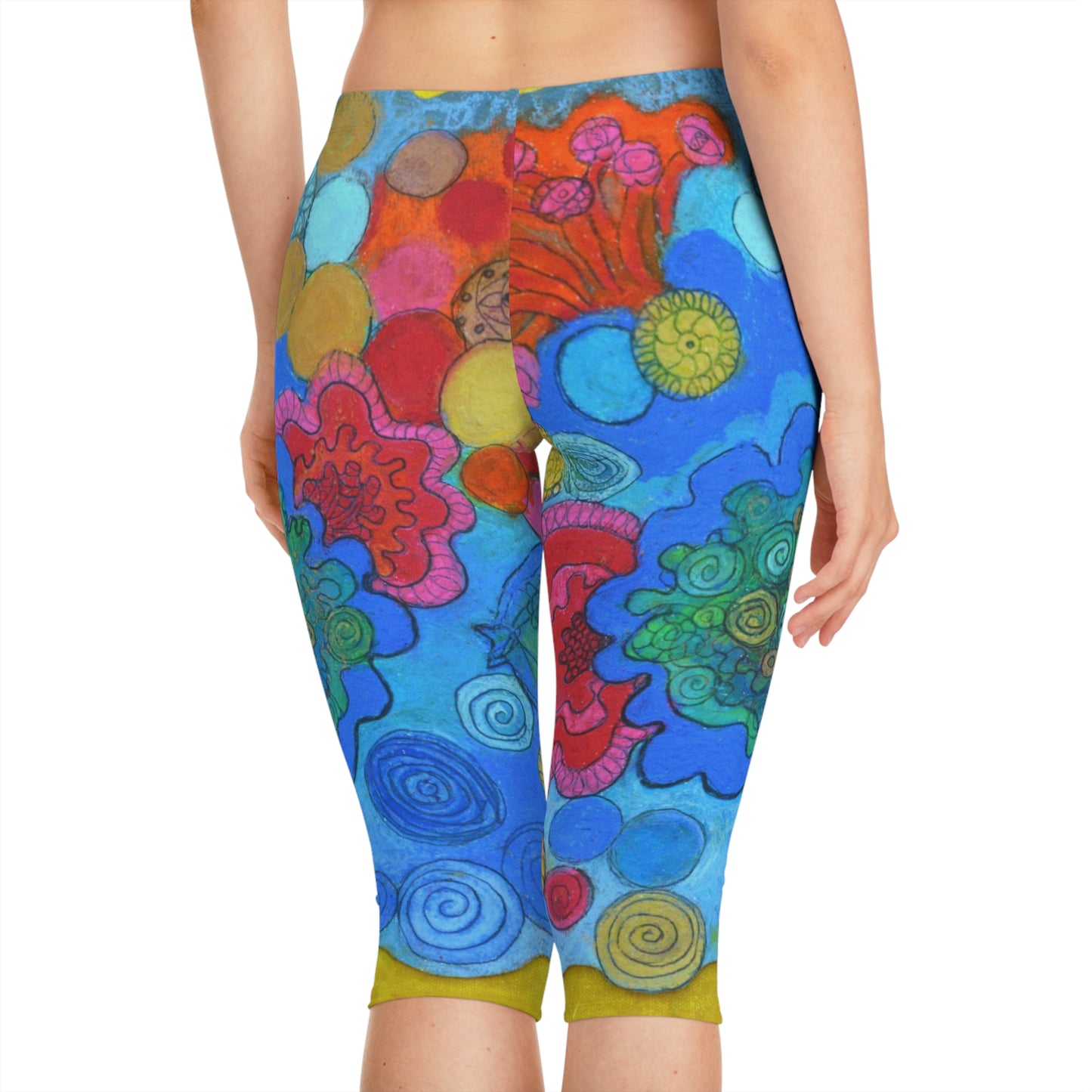 Coral - Capri Leggings