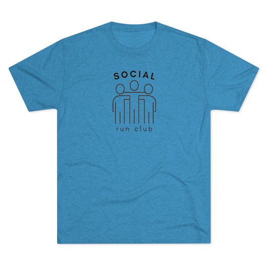 Social Run Club Unisex Tri-Blend Crew Tee