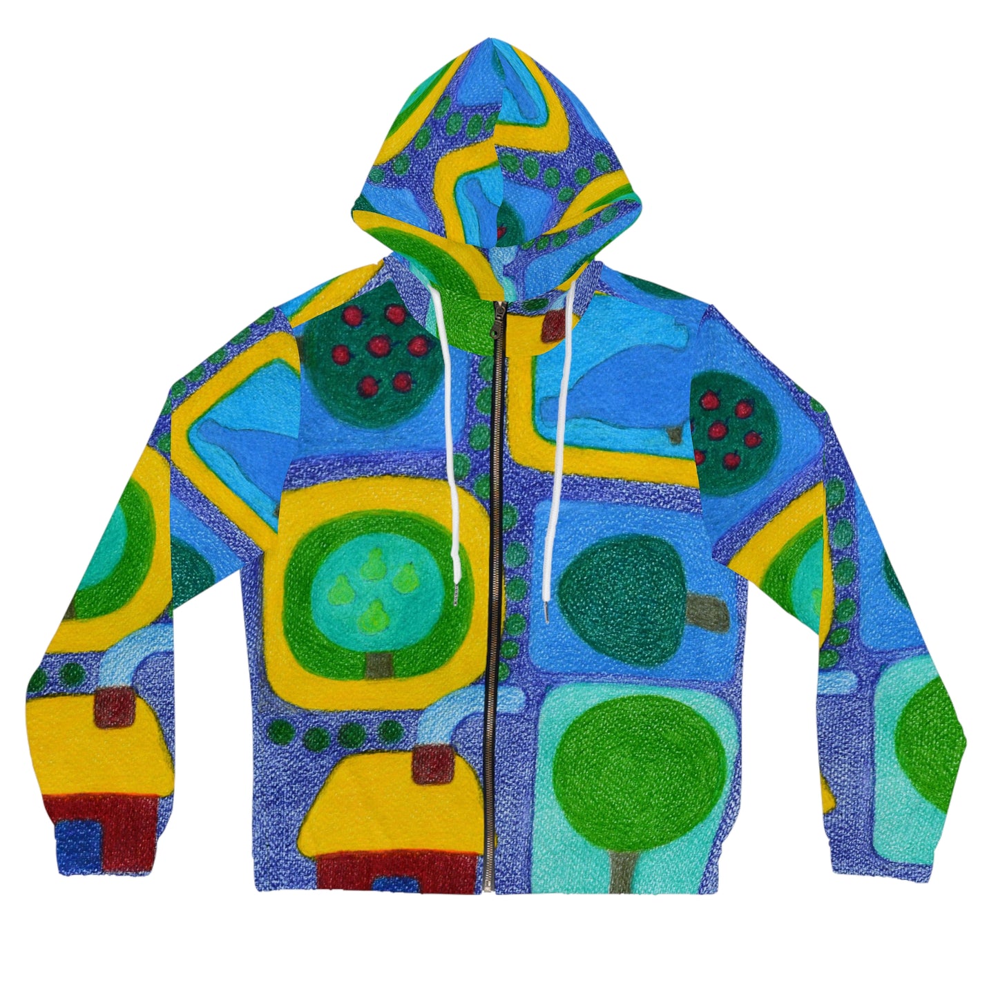 Spring Art Panels - Full-Zip Hoodie