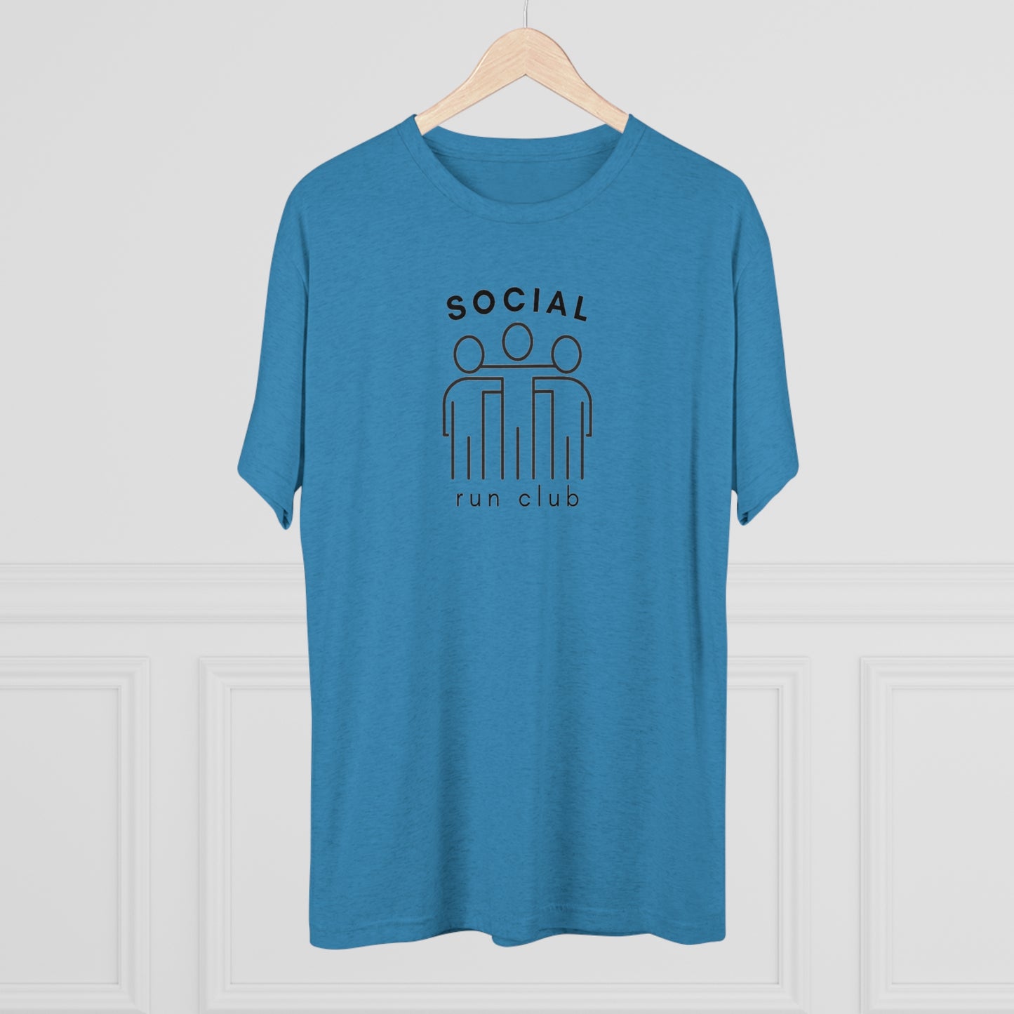 Social Run Club Unisex Tri-Blend Crew Tee